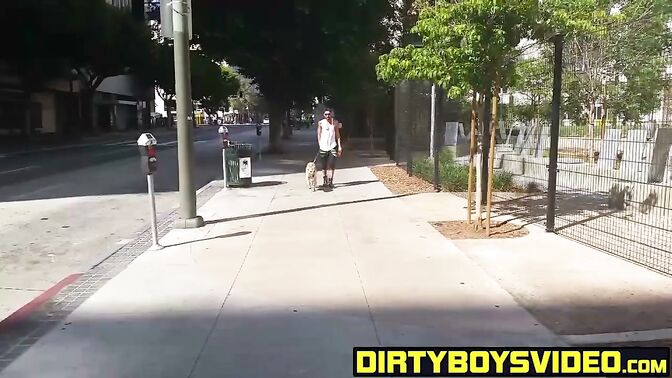 Twink gets ass railed by a fat cock