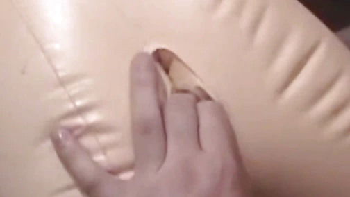 Horny gay pervert fucks a sex doll