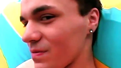 Hot twink James Kent jacking off solo