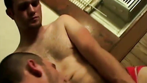 Threesome with adorable amateur twinks