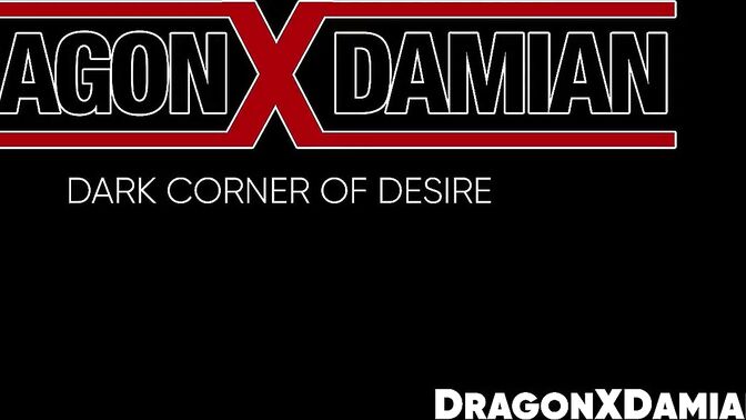 Damian Dragon and two others covered themselves with ink before doing wild threesome