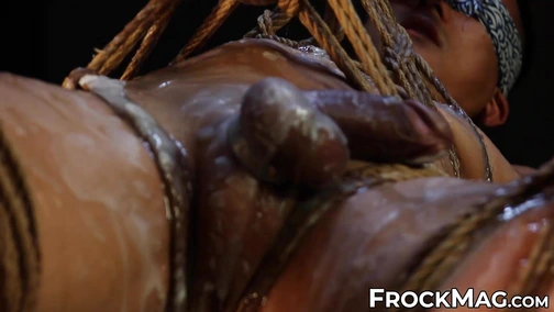 ToolBoi had his legs and hips held up while covered with wax