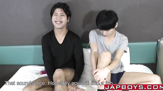 Japanese twink slammed hard from behind