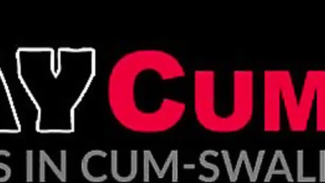 Tattooed jocks have threesome blowjob