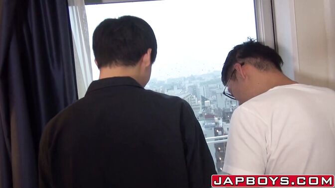 Horny Japanese twinks love anal ramming