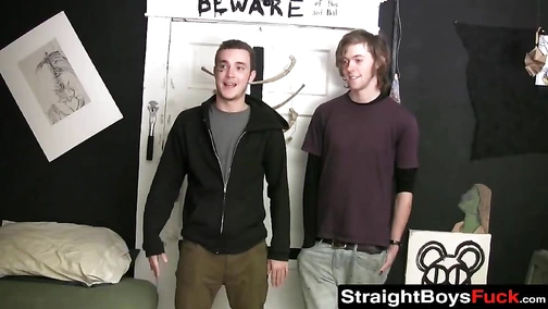 Tattooed friends have hot gay fuck fest