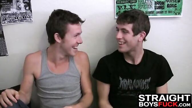 Horny chick is stuck between two cocks