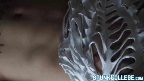 Naughty Low Keys hands must have strained from continuous stroking of his dick