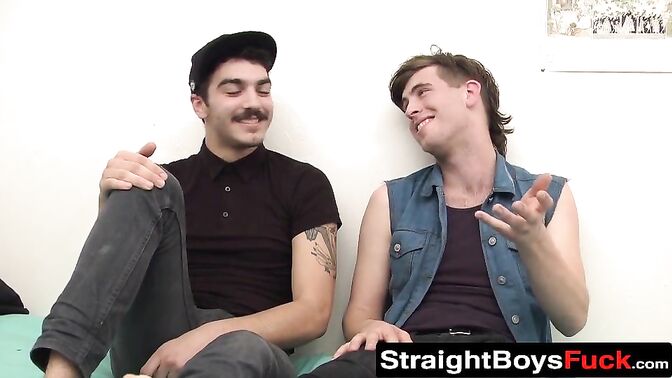 Guys fill the chicks mouth with cocks