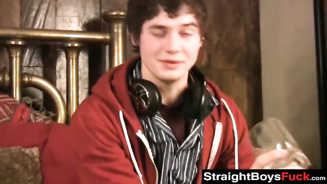 Two twinks and one girl have a threesome