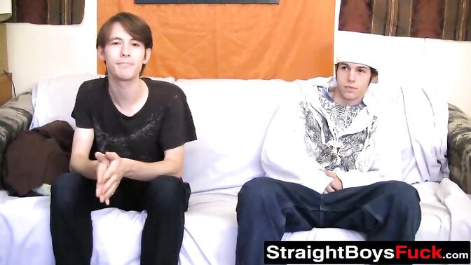 Kinky babe fucks with two butt buddies