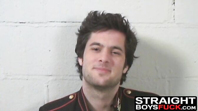 Brunette blowing straight dudes cocks