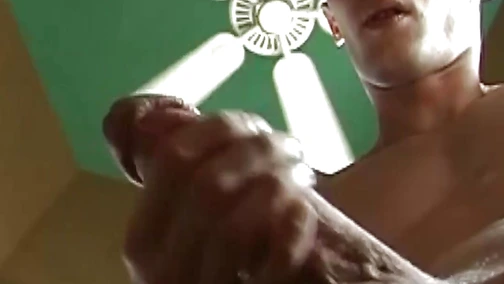 Retro gay masturbates and sprays cum