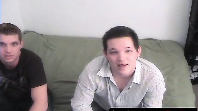 Curvy amateur sucking dicks in trio