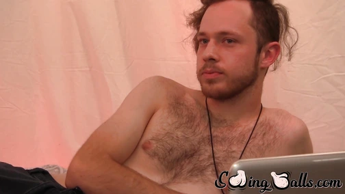Bisexual Woody Johnson loves wanking his nice cock until wet climax