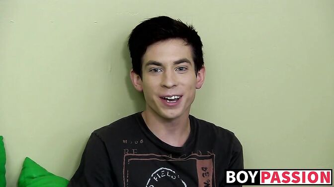 Cute Daniel Ross strokes his hard cock