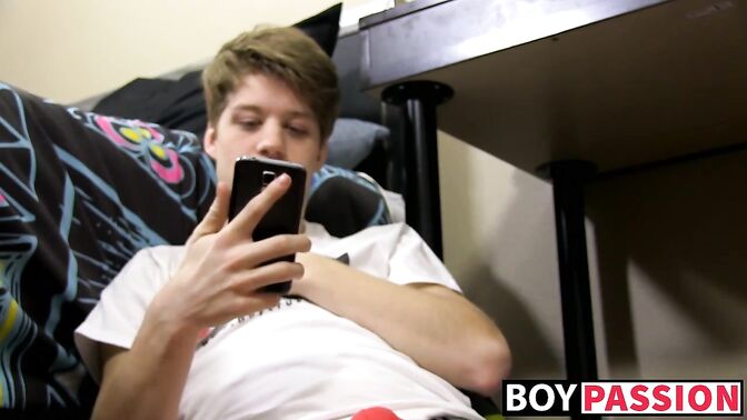 Adorable twink Alex puts on a show