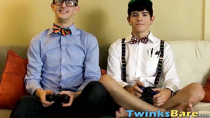 Horny twinks Jacob and Jasper fuck raw