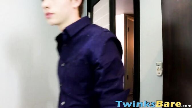 Adorable twink Trey is ready and waiting