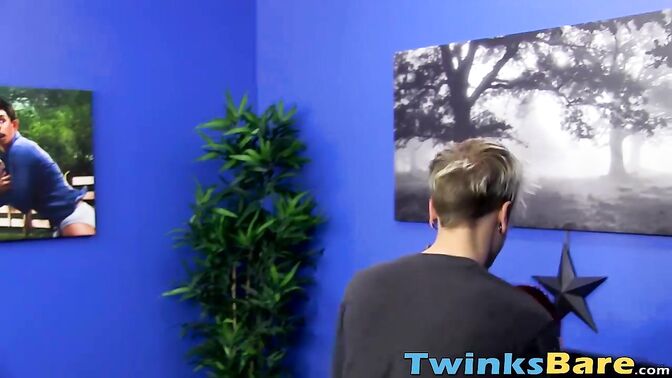 Cute hung twink Dennis gets pounded hard