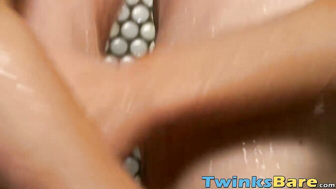 Evan slides his raw dick into the hole