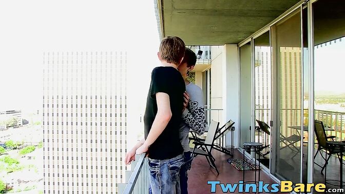 Two skinny cock lickers plow each other