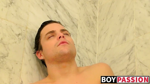 Juicy young man toying his ass and cock