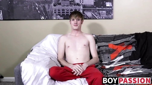 Twink gives an interview before jerking