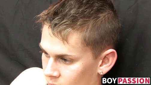 Skinny twink moans during hot anal play
